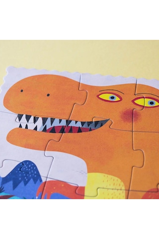 Londji Pocket Puzzle - My Little Dino -24 Parçalı Cep Yapbozu Küçük Dinazorum Canlı Renkler