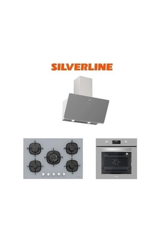 Silverline 3457 SOHO 60+CS5365S01+BO6502S02 Gri Cam Ankastre Set