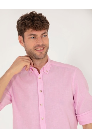 Pierre Cardin Erkek Pembe Gömlek Desenli 50265119-vr041 Pembe