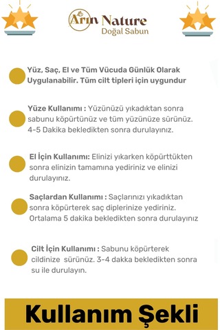 Sabun %100 Doğal Güzel Kokulu El Yüz Saç Cilt Vücut Orijinal Bitkisel Kayısı Sabunu 120g - 10 Adet Karışık