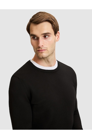 Pierre Cardin Siyah Slim Fit Basic Kazak 50331501-vr046