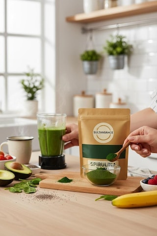 Spirulina Tozu 50 Gr Doğal Bitkisel Protein Ve Yüksek Süper Gıda - Spirulina Powder
