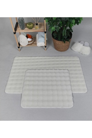 Zebra Casa Bonny 2 Li Pelüş Banyo Paspası Krem