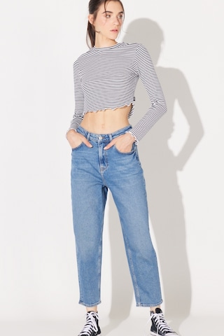 Lee Stella Regular Fit Normal Kesim Yüksek Bel Düz Paça Mavi Kadın Esnek Jean Denim Kot Pantolon L31J012404 Mavi