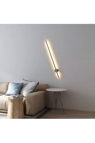 Ömür Avize Kumsal Modern Dekoratif Led Duvar Aplik Siyah Beyaz