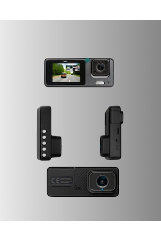 3 Kameralı Araç İçi Dvr Kayıt Cihazı Ön İç Arka Kamera Full Hd