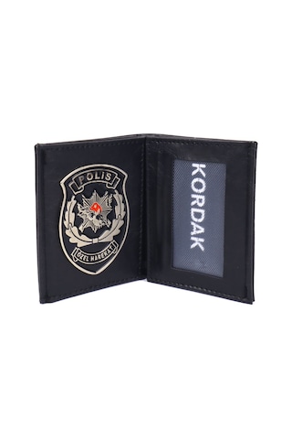 Pöh Rozetli Cüzdan Polis Özel Haretkat Cüzdanı Siyah