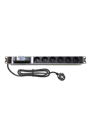 Amp Connect 19" 1u 6 Ups / Fransız Soketli 16a Otomatik Sigorta Koruyuculu Alüminyum Kabin Prizi Pdu Amp Connect 19" 1u 6 Ups / Fransız Soketli 16a Otomatik Sigorta Koruyuculu Alüminyum Kabin Prizi Pdu