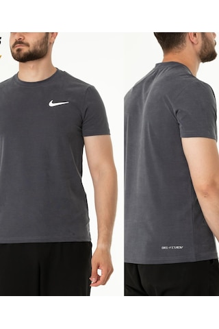 Nike Ef-4793 Erkek Tencel Polyester T-shirt Lacivert