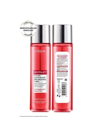 L'Oreal Paris Revitalift %5 Saf Glikolik Asit Peeling Etkili Tonik 180 ML