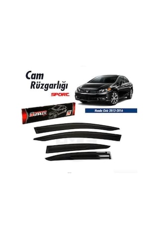 Honda Civic Fb7 Mugen Cam Rüzgarlığı 2012-2016 Arası 4'lü Sunplex