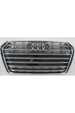 Autogp Audi A4 S4 Ön Panjur Izgara Model 2016+ B9 Siyah Krom