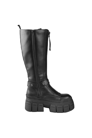 Çizme Kadın 1270131 Buffalo Gospher Bıker Hı - Vegan Nappa -black Siyah