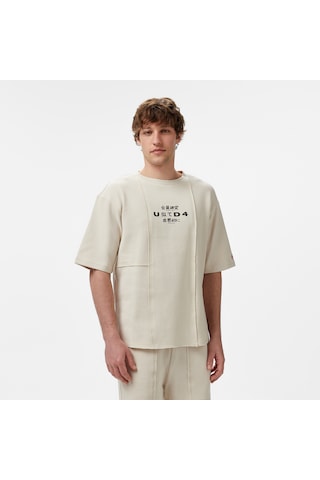 Unıted4 Örme Comfort Erkek Gri Tişört Akıta Gri