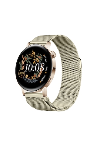 Huawei Watch Gt3 42mm Gt2 42mm Uyumlu Kordon Manyetik Milanese Loop Metal Kordon