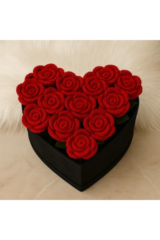 Lüks Kalpli Kutuda Gül Aranjman, Sevgiliye Doğum Günü Yıldönümü H