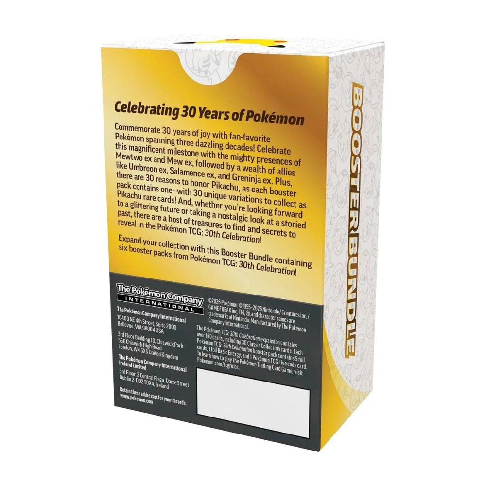 Pokémon Tcg: 30th Celebration Booster Bundle 6 Paket