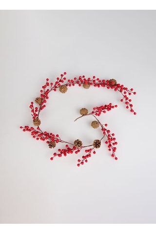 Evvon Yılbaşı Süsü Xms Kozalakli Garland 150cm Diğer