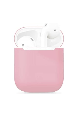 Apple AirPods Uyumlu Kılıf Zore Airbag 13 Silikon Pembe