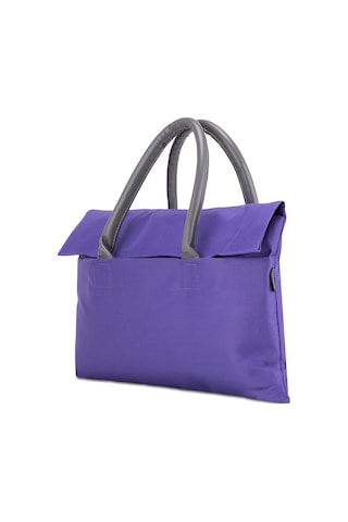 Classone Byn-el003 Wtxpro Su Geçirmez Kumaş 13-14 İnch Bayan Laptop, Notebook, Apple Uyumlu MacBook Air El Çantası- Tote Bag - Mor