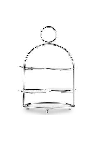 Jumbo Alula Standlı Kek Servislik 30x27,5x32,5 Cm Çelik