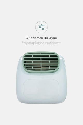 Fressi Jaf28 Taşınabilir Masaüstü Yeşil Usb Fan