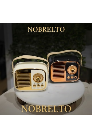 Nobrelto Retro Bluetooth Hoparlör Ve Fm Radyo - Nostaljik Tasarım