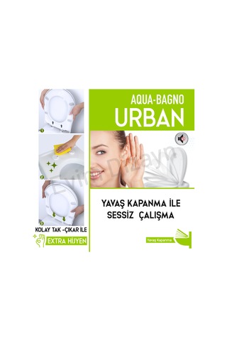 Aqua Bagno Urban Yavaş Kapanan Klozet Kapağı