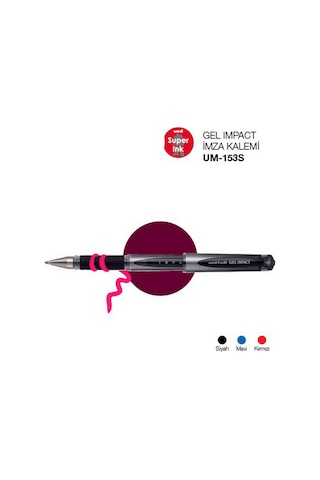 Uni-Ball Gel Impact 1.0 İmza Kalemi - Mavi