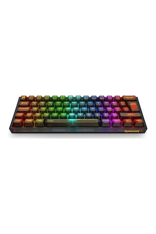 Redragon K617 Rgb Fizz Şeffaf Siyah Kablolu Mekanik Türkçe Klaye