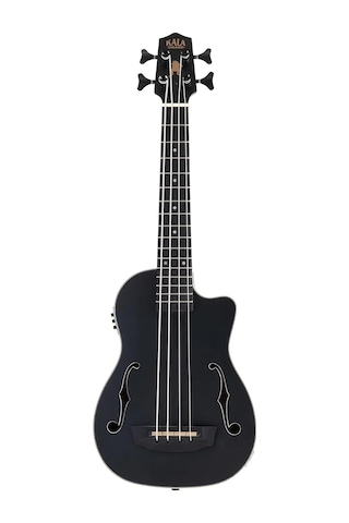 Kala Black Journeyman Maun Akustik-elektro U Bass Mini Bas Gitar
