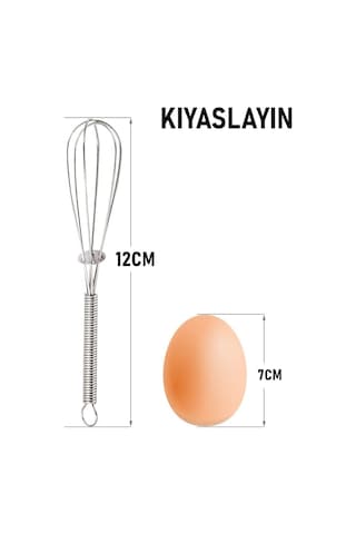 Mini Çırpıcı Çelik 6 Adet Çok renkli