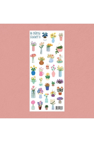 M55 Saksılar İçinde Sticker Seti Çok Renkli M55 Saksılar İçinde Sticker Seti Çok Renkli