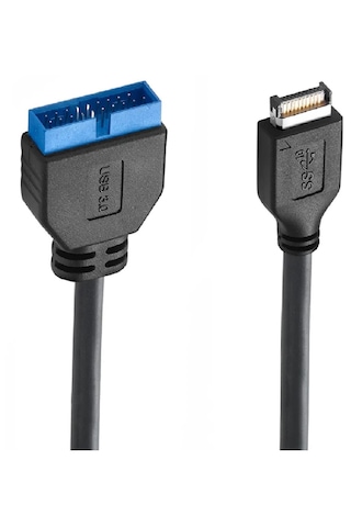 Usb 3.1 Type-e Male To Usb 3.0 19 20 Pin Dişi Uzatma Kablosu