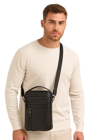 El Çantası Hakiki Deri 11" İnç Laptop/ Tablet Uyumlu Premium %100 Orjinal Deri Siyah