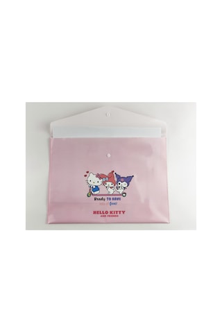 Hello Kitty Kuromi Lisanslı A4 Çıt Çıtlı Evrak Dosyası Okul Alışverişi, Kırtasiye Çıt Çıt Dosyalık - Bgakuromidosya003 Çok Renkli