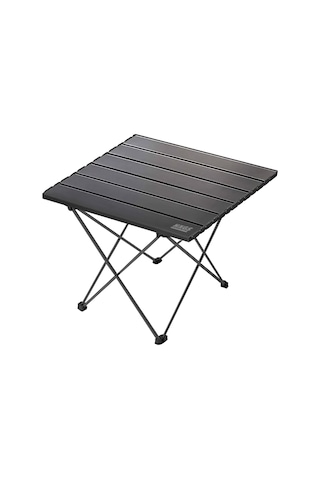 Haegs Full Alüminyum Katlanır Kamp Masası, Piknik, Plaj, Ourdoor Hafif Kamp Masası Küçük Boy - Siyah