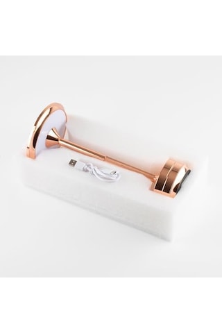 Amber Led Dekoratif Masa Lambası Dokunmatik Şarj Edilebilir Dim Edilebilir Rose Gold .