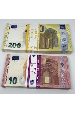 Aykar 200 Adet Geçersiz 10 Ve 200 Euro Düğün Para Dizi Film Tiktok Ve