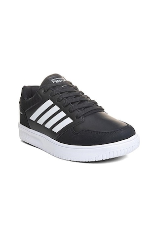 Nesilshoes Bestof 074 Siyah Beyaz Günlük Erkek Spor Ayakkabı Siyah - Beyaz