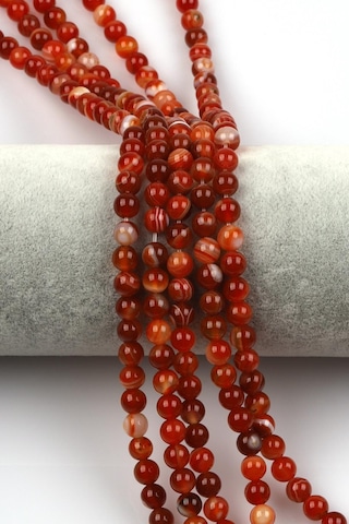 Madagaskar Akik Doğal Taş Dizi 6 Mm Küre Kesim Açık Yeşil