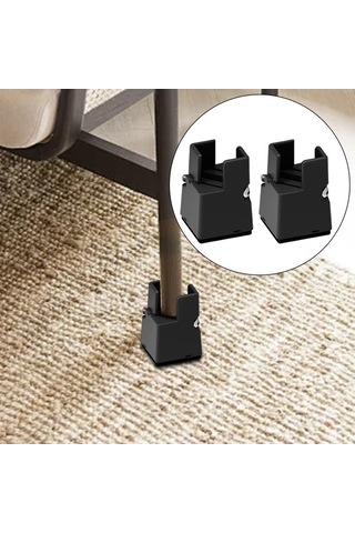 Besthome1 Suntek Vidalı Kelepçeli Ayarlanabilir Sandalye, Kanepe Sandalye Siyah Siyah