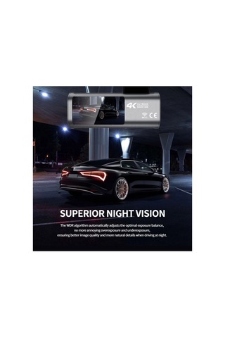 Wifi 4k Uhd App Araç İçi Kamera Gece Görüşlü Araba Kamera Kayıt Cihazı Dvr Car Dashcam