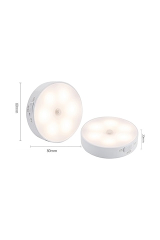 Unichrome PIR Hareket Sensörlü USB Şarj Edilebilir Dolap İçi Lamba 4 Adet