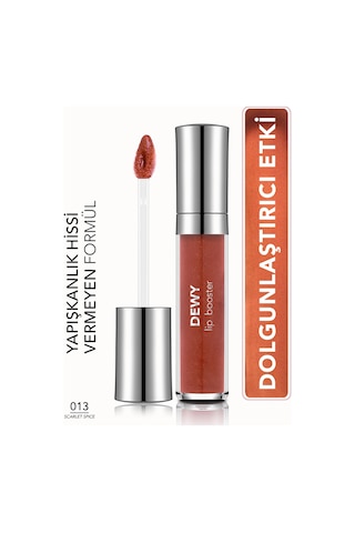 Dewy Lip Booster Dolgunlaştırıcı Etkili Yarı Transparan Dudak Parlatıcısı 8682536094061 013 Scarlet Spıce