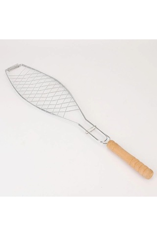 Kızarmış Balık Ve Sebzeler İçin Katlanabilir Saplı Izgara Sepeti, Esnek, Yapışmaz, Açık Hava Izgara Aracı, Hamburgerler İçin Taşınabilir Izgara Filesi