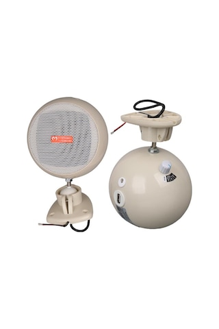 Magicvoice Mv-12 7.5 Cm 20 Watt Komütatörlü Hat Trafolu Krem Beyazı Sütun Sarkık Hoparlör 2 Li Takım