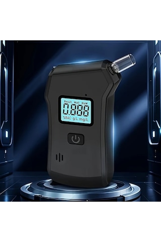 Motion003 Profesyonel Alkol Test Cihazı Siyah Yüksek Hassasiyetli 0001 Bac Lcd Ekran 5 Ağızlık Taşınabilir