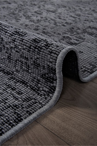 Gri Şönil Kilim Oturma Çocuk Odası Salon Mutfak Yolluk Dokuma Makine Halısı Yıkanabilir Gri