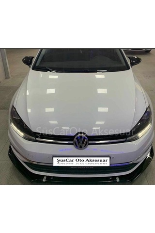 Universal Esnek 3 Parça Lip Pianoblack Abs Plastik Flaplı Kanatlı